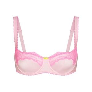 SKIMS STRETCH SATIN LACE UNLINED BALCONETTE BRA | CHERRY BLOSSOM 36A